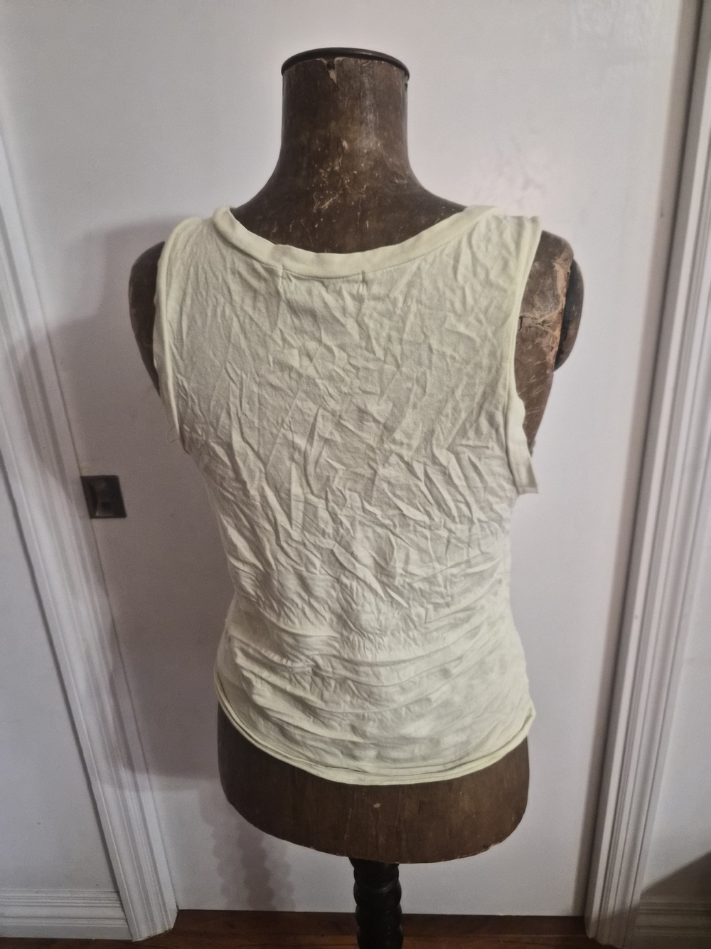 Strawberry Print Sleeveless Tank Top - Yellow - Picture 3 of 4